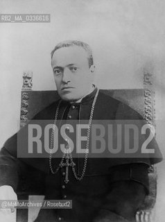 Italian Cardinal Andrea Carlo Ferrari in 1894. From this year until 1921, year of his death, he was Archibishop of Milan. He is the founder of the Catholic University of Sacred Heart in Milan / Il Cardinale Andrea Carlo Ferrari nel 1894. In quelanno divenne Arivescovo di Milano fino al 1921, anno della sua morte. Fu il fondatore dellUniversità Cattolica del Sacro Cuore di Milano - Reproduced by MaMoArchives/Rosebud2