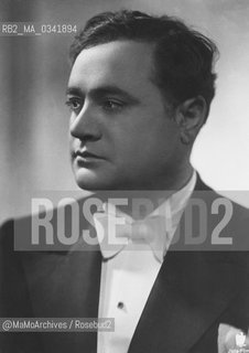 Italian operatic tenor Beniamino Gigli (1890-1957) / Il tenore Beniamino Gigli (1890-1957) - Reproduced by MaMoArchives/Rosebud2