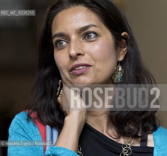 Jhumpa Lahiri is an American writer of Indian origin present at the Writers Festival in Florence./ Jhumpa Lahiri è una scrittrice statunitense, di origine indiana presente al Festival degli Scrittori a Firenze./Only for editorial use ©Manuela Zugolo/Rosebud2