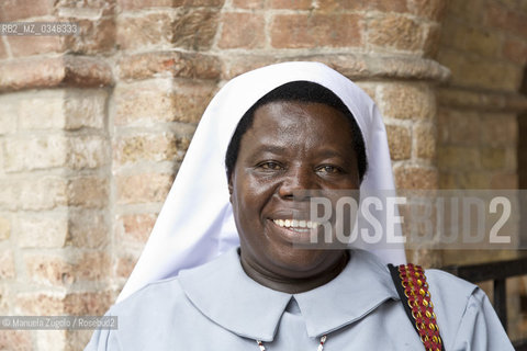 Suor Rosemary Nyirumbe, religiosa ugandese. Cucire la speranza,Rosemary Nyirumbe, la donna che ridà dignità alle bambine soldato è il titolo della biografia in libreria dal 1 settembre. Per la prima volta in Italia, protagonista internazionale della festa del libro di Pordenone, Pordenonelegge / Ugandan religious. Sew hope, Rosemary Nyirumbe, the woman who gives back dignity to the child soldiers is the title of the biography in bookstores from September 1. For the first time in Italy, the international character of the book festival in Pordenone, Pordenonelegge. Only for editorial use / Solo per uso editoriale. ©Manuela Zugolo/Rosebud2