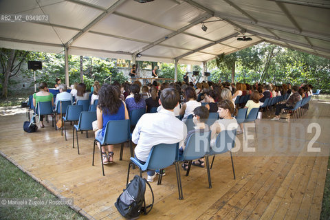 Momenti di incontro tra il pubblico e le autrici Bianca Pitzorno e Beatrice Masini a Mantova durante il Festivaletteratura/ Meetings between the audience and the authors Bianca Pitzorno and Beatrice Masini in Mantua during Festivaletteratura. Only for editorial use / Solo per uso editoriale. ©Manuela Zugolo/Rosebud2