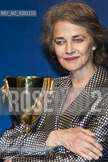 Tessa Charlotte Rampling (1946, Sturmer, Regno Unito) è unattrice cinematografica britannica. Premiata alla Mostra del Cinema di Venezia 2017 come migliore attrice/is a British film actress. Awarded to the Venice Film Festival 2017 as Best Actress.Only for editorial use / Solo per uso editoriale. @ Manuela Zugolo / rosebud2 ©Manuela Zugolo/Rosebud2