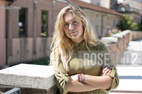 Sofia Viscardi (1998, Milano) è una autrice italiana. Ospite alla festa del libro di Pordenone, Pordenonelegge/ is an Italian author. Guest at the Pordenone book festival, Pordenonelegge.Only for editorial use / Solo per uso editoriale  ©Manuela Zugolo/Rosebud2