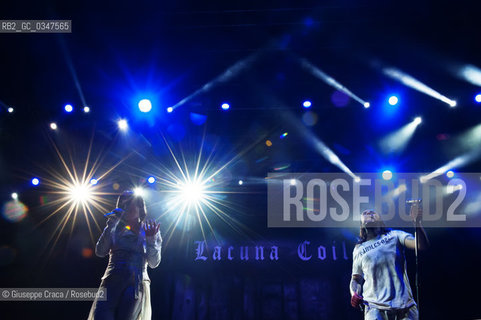 Lacuna Coil live Postepay Sound Piazzola sul Brenta 2016 ©Giuseppe Craca/Rosebud2