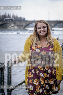 Anna Todd poses for  a photo during the presentation of her latest book Before. Anna Todd posa per una foto durante la presentazione del suo ultimo libro Before. ©Nicolò Campo/Rosebud2