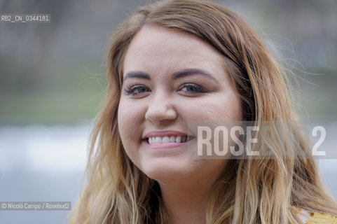 Anna Todd poses for  a photo during the presentation of her latest book Before. Anna Todd posa per una foto durante la presentazione del suo ultimo libro Before. ©Nicolò Campo/Rosebud2