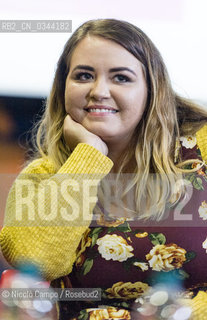 Anna Todd poses for  a photo during the presentation of her latest book Before. Anna Todd posa per una foto durante la presentazione del suo ultimo libro Before. ©Nicolò Campo/Rosebud2