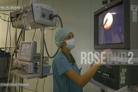 Ophthalmology department of San Raffaele Hospital in Milan led by prof. Rosario Brancato- 2005  ©Alberto Roveri/Rosebud2