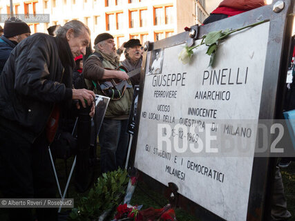 Milano 14-12-2019 - Catena Muiscale in riocrdo di Pino Pinelli e Pietro Valpreda ©Alberto Roveri/Rosebud2