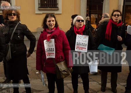 Milano 14-12-2019 - Catena Muiscale in riocrdo di Pino Pinelli e Pietro Valpreda ©Alberto Roveri/Rosebud2