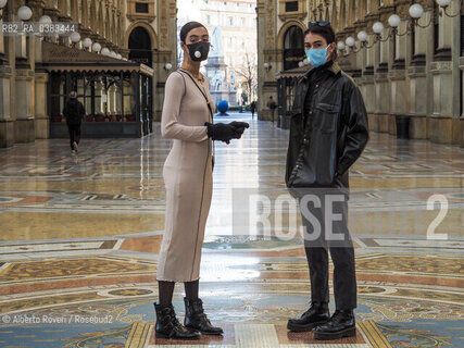 Milano 11 Marzo 2020 - Le vie di Milano semideserte per il divieto di circolazione a causa della pandemia del Virus Corona-Milan 11 March 2020 - The streets of Milan are partially deserted due to the ban on circulation due to the pandemic of the Corona Virus ©Alberto Roveri/Rosebud2