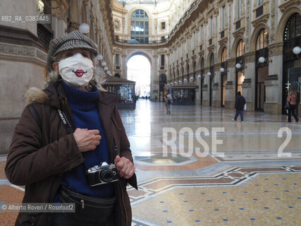 Milano 11 Marzo 2020 - Le vie di Milano semideserte per il divieto di circolazione a causa della pandemia del Virus Corona-Milan 11 March 2020 - The streets of Milan are partially deserted due to the ban on circulation due to the pandemic of the Corona Virus ©Alberto Roveri/Rosebud2