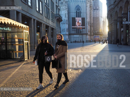 Milano 11 Marzo 2020 - Le vie di Milano semideserte per il divieto di circolazione a causa della pandemia del Virus Corona-Milan 11 March 2020 - The streets of Milan are partially deserted due to the ban on circulation due to the pandemic of the Corona Virus ©Alberto Roveri/Rosebud2