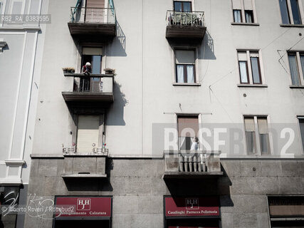 Milano 4 Aprile 2020 - Vita nella città ai tempi del Corona Virus ©Alberto Roveri/Rosebud2