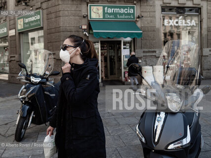 Milano, Giovedì 9 Aprile 2020  - La città ai tempi del Corona Virus ©Alberto Roveri/Rosebud2