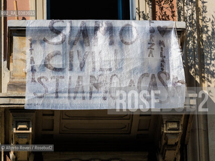 Milano, Venerdì 10 Aprile 2020  - La città ai tempi del Corona Virus ©Alberto Roveri/Rosebud2