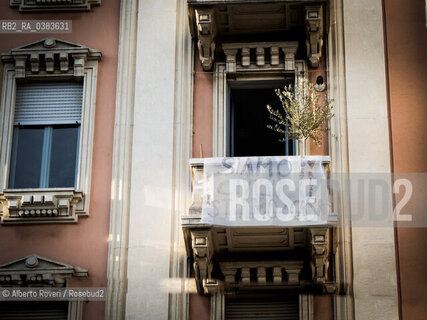 Milano, Domenica 12 Aprile 2020  - La città ai tempi del Corona Virus ©Alberto Roveri/Rosebud2