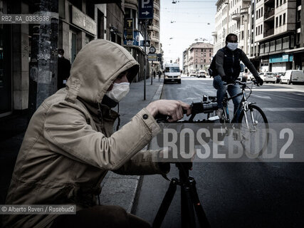 Milano, Mercoledì 15 Aprile 2020  - La città ai tempi del Corona Virus ©Alberto Roveri/Rosebud2