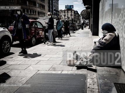 Milano, Mercoledì 15 Aprile 2020  - La città ai tempi del Corona Virus ©Alberto Roveri/Rosebud2