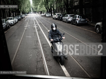 Milano, Martedì 21 Aprile 2020  - La città ai tempi del Corona Virus ©Alberto Roveri/Rosebud2