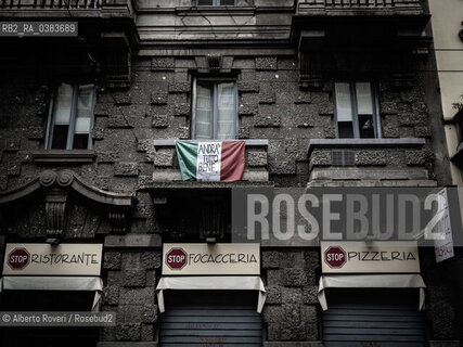 Milano, Martedì 21 Aprile 2020  - La città ai tempi del Corona Virus ©Alberto Roveri/Rosebud2