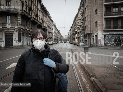 Milano, Martedì 21 Aprile 2020  - La città ai tempi del Corona Virus ©Alberto Roveri/Rosebud2