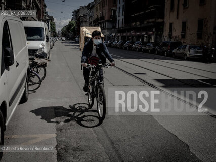 Milano, Mercoledì 29 Aprile 2020  - La città ai tempi del Corona Virus ©Alberto Roveri/Rosebud2