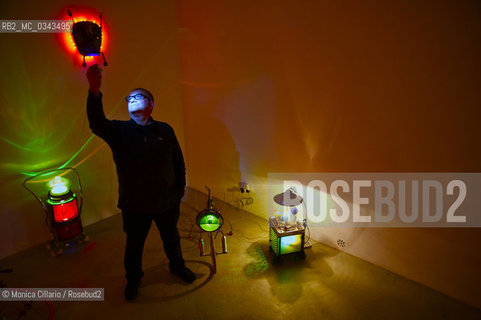 Giovanni Albanese in his studio in Rome in 2013- Giovanni Albanese a Roma nel suo studio nel 2013 ©Monica Cillario/Rosebud2