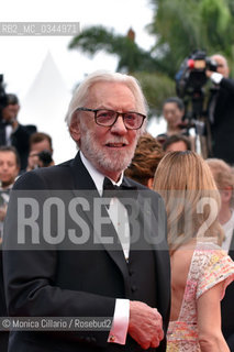 Donald Sutherland at 69th annual Cannes Film Festival, may 2016,  Donald Sutherland  al 69° Festival di Cannes, maggio 2016 ©Monica Cillario/Rosebud2