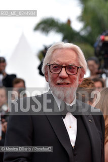 Donald Sutherland at 69th annual Cannes Film Festival, may 2016,  Donald Sutherland  al 69° Festival di Cannes, maggio 2016 ©Monica Cillario/Rosebud2