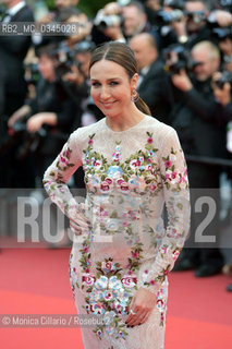 Lattrice francese  Elsa Zylberstein sul red carpet del 69° Festival Internazionale del Cinema di Cannes, maggio 2016. French actress Elsa Zylberstein  on the red carpet at 69th Cannes Annual Film Festival, May 2016 ©Monica Cillario/Rosebud2