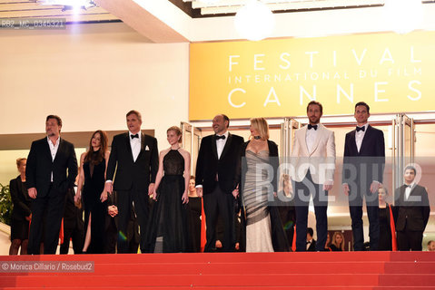 Il cast di Nice Guys al red carpet della 69esima edizione del Festival del Cinema di Cannes: Russel Crowe, Shane Black, Angourie Rice, Joel Sulver, Ryan Gosling, Matt Bomer, maggio 2016. Nice Guys cast on the red carpet at 69th Cannes Film Festival, may 2016. ©Monica Cillario/Rosebud2