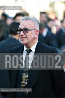 Jean-Paul Gautier  alla 69esima edizione del Festival del Cinema di Cannes  per la premiere  di Julieta. Designer Jean-Paul Gaultier attends the Julieta premiere during the 69th annual Cannes Film Festival at the Palais des Festivals on May 17, 2016 ©Monica Cillario/Rosebud2