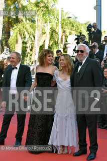 I membri della giuria Arnaud Desplechin, Valeria Golino, Vanessa Paradis e Donald Sutherland assistono alla prima del film The last face durante la 69esima edizione del Festival del Cinema di Cannes al Palais des Festivals, maggio 2016. Jury members Arnaud Desplechin, Valeria Golino, Vanessa Paradis and Donald Sutherland attend the The Last Face premiere during the 69th annual Cannes Film Festival at the Palais des Festivals on May 20, 2016 ©Monica Cillario/Rosebud2