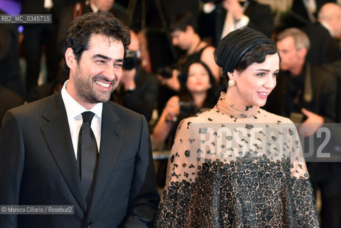 Shahab Hosseini, Taraneh Alidoosti, alla 69esima edizione del festival del cinema di Cannes, con il film The Salesman (Forushande) maggio 2016.  Actor Shahab Hosseini, actress Taraneh Alidoosti  attend The Salesman (Forushande) Premiere during the 69th annual Cannes Film Festival at the Palais des Festivals on May 21, 2016 ©Monica Cillario/Rosebud2