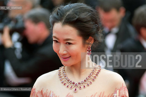 Lattrice cinese Zhao Tao al Palais des Festivals per la premiere di Café Society film fuori concorso che ha aperto la  serata inaugurale della 69esima edizione del Festival del Cinema di Cannes, maggio 2016. Chinese actress Zhao Tao attends the Cafe Society premiere and the Opening Night Gala during the 69th annual Cannes Film Festival at the Palais des Festivals on May 11, 2016 in Cannes ©Monica Cillario/Rosebud2