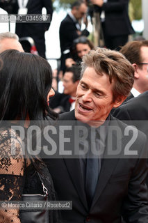 Willem Dafoe  con la moglie Giada Colagrande alla cerimonia di chiusura della 69esima edizione del Festival del Cinema di Cannes, maggio 2016. Giada Colagrande e Actor Willem Dafoe  attend the closing ceremony of the 69th annual Cannes Film Festival at the Palais des Festivals on May 22, 2016 . ©Monica Cillario/Rosebud2