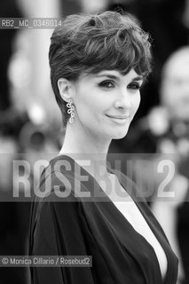 Lattrice spagnola  Paz Vega sul red carpet per la premiere del film The BFG (Il grande gigante buono) durante la 69esima edizione del Festival del Cinema di Cannes, maggio 2016.  Spanish actress Paz Vega poses on May 14, 2016 as she arrives for the screening of the film “The BFG” at the 69th Cannes Film Festival in Cannes. ©Monica Cillario/Rosebud2