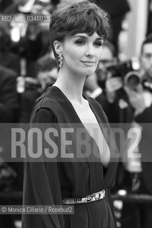 Lattrice spagnola  Paz Vega sul red carpet per la premiere del film The BFG (Il grande gigante buono) durante la 69esima edizione del Festival del Cinema di Cannes, maggio 2016.  Spanish actress Paz Vega poses on May 14, 2016 as she arrives for the screening of the film “The BFG” at the 69th Cannes Film Festival in Cannes. ©Monica Cillario/Rosebud2