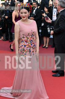 Lattrice vietnamita Ly Nha Ky  sul red carpet del Palais des Festivals per la premiere del film Elle durante la 69esima edizione del Festival del Cinema di Cannes, maggio 2016. Ly Nha Ky attends the Elle premiere during the 69th annual Cannes Film Festival at the Palais des Festivals on May 21, 2016 in Cannes ©Monica Cillario/Rosebud2