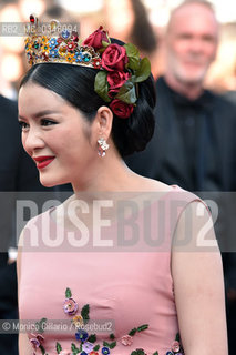 Lattrice vietnamita Ly Nha Ky  sul red carpet del Palais des Festivals per la premiere del film Elle durante la 69esima edizione del Festival del Cinema di Cannes, maggio 2016. Ly Nha Ky attends the Elle premiere during the 69th annual Cannes Film Festival at the Palais des Festivals on May 21, 2016 in Cannes ©Monica Cillario/Rosebud2