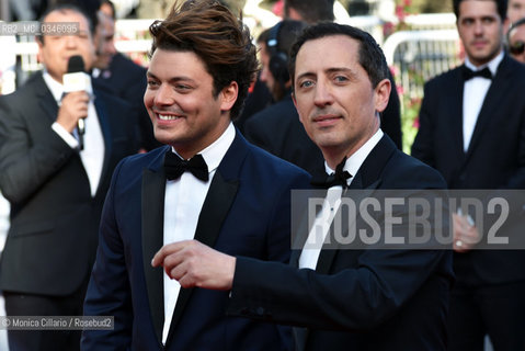 Kev Adams e Gad Elmaleh al Palais des Festivals per la premiere del film Elle durante la 69esima edizione del Festival del Cinema di Cannes, maggio 2016. Kev Adams and Gad Elmaleh attend a screening of Elle at the annual 69th Cannes Film Festival at Palais des Festivals on May 21, 2016 in Cannes ©Monica Cillario/Rosebud2