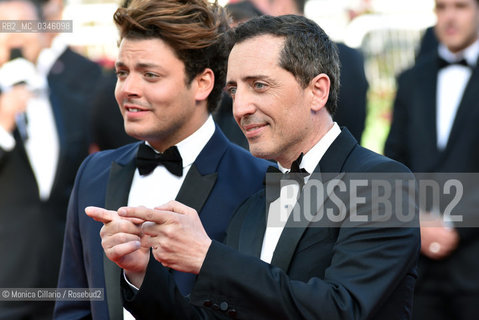 Gad Elmaleh e Kev Adams  al Palais des Festivals per la premiere del film Elle durante la 69esima edizione del Festival del Cinema di Cannes, maggio 2016. Gad Elmaleh and Kev Adams  attend a screening of Elle at the annual 69th Cannes Film Festival at Palais des Festivals on May 21, 2016 in Cannes ©Monica Cillario/Rosebud2