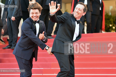 Gad Elmaleh e Kev Adams  al Palais des Festivals per la premiere del film Elle durante la 69esima edizione del Festival del Cinema di Cannes, maggio 2016. Gad Elmaleh and Kev Adams  attend a screening of Elle at the annual 69th Cannes Film Festival at Palais des Festivals on May 21, 2016 in Cannes ©Monica Cillario/Rosebud2