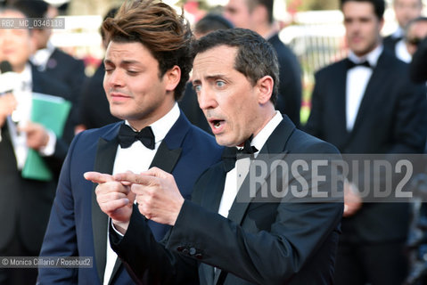 Gad Elmaleh e Kev Adams  al Palais des Festivals per la premiere del film Elle durante la 69esima edizione del Festival del Cinema di Cannes, maggio 2016. Gad Elmaleh and Kev Adams  attend a screening of Elle at the annual 69th Cannes Film Festival at Palais des Festivals on May 21, 2016 in Cannes ©Monica Cillario/Rosebud2