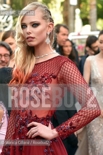 Tanya Dziahileva al Palais des Festivals per la premiere di Café Society, film  dapertura della 69esima edizione del Festival del Cinema di Cannes, maggio 2016. Tanya Dziahileva arrives at Cafe Society & Opening Gala of the 69th Annual Cannes Film Festival in France ©Monica Cillario/Rosebud2