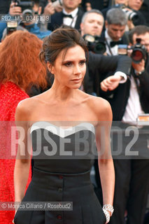 Victoria Beckham  al Palais des Festivals per la premiere di Café Society, film  dapertura della 69esima edizione del Festival del Cinema di Cannes, maggio 2016. Victoria Beckham attends the Cafe Society premiere and the Opening Night Gala during the 69th annual Cannes Film Festival at the Palais des Festivals on May 11, 2016 in Cannes ©Monica Cillario/Rosebud2