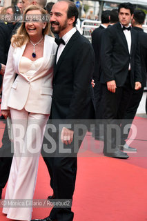 Caroline Scheufele e Alexis Weller al Palais des Festivals per la cerimonia di chiusura della 69esima edizione del Festival del Cinema di Cannes, maggio 2016.  Caroline Scheufele and Alexis Weller attends the closing ceremony of the 69th annual Cannes Film Festival at the Palais des Festivals on May 22, 2016 in Cannes ©Monica Cillario/Rosebud2