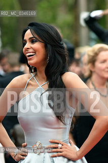 Mallika Sherawat al Palais des Festivals per la premiere del film The BFG (Il grande gigante buono) durante la 69esima edizione del Festival del Cinema di Cannes, maggio 2016.  Mallika Sherawat attends ”The BFG (Le Bon Gros Geant – Le BGG)” premiere during the 69th annual Cannes Film Festival at the Palais des Festivals on May 14, 2016 in Cannes ©Monica Cillario/Rosebud2