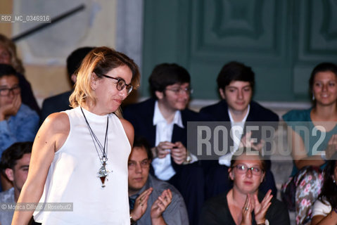 La scrittrice Elena Stancanelli, fra i finalisti del Premio Strega 2016, alla manifestazione Cervo ti Strega; Cervo, 23 giugno 2016. Writer Elena Stancanelli, one of  the finalist of Strega Award 2016, attent Cervo ti Strega; in Cervo, June 2016. ©Monica Cillario/Rosebud2